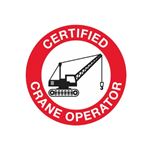 Certified Crane Operator Hard Hat Decal